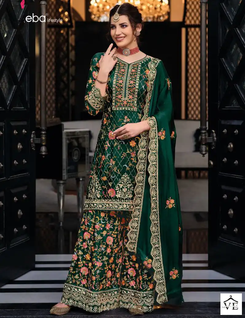 Eba Lifestyle Shagun Color Edition-6 Premium Silk Wholesale Readymade Suits Catalog — Wholesale Salwar Suits, Eba Lifestyle wholesale from Surat — view 1