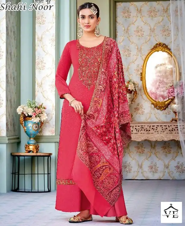 Alok Suits Kulnidhi Shahi Noor Pure Viscose Pashmina Wholesale Winter Wear Salwar Suit Catalog — Wholesale Salwar Suits, MPA wholesale from Surat — view 1