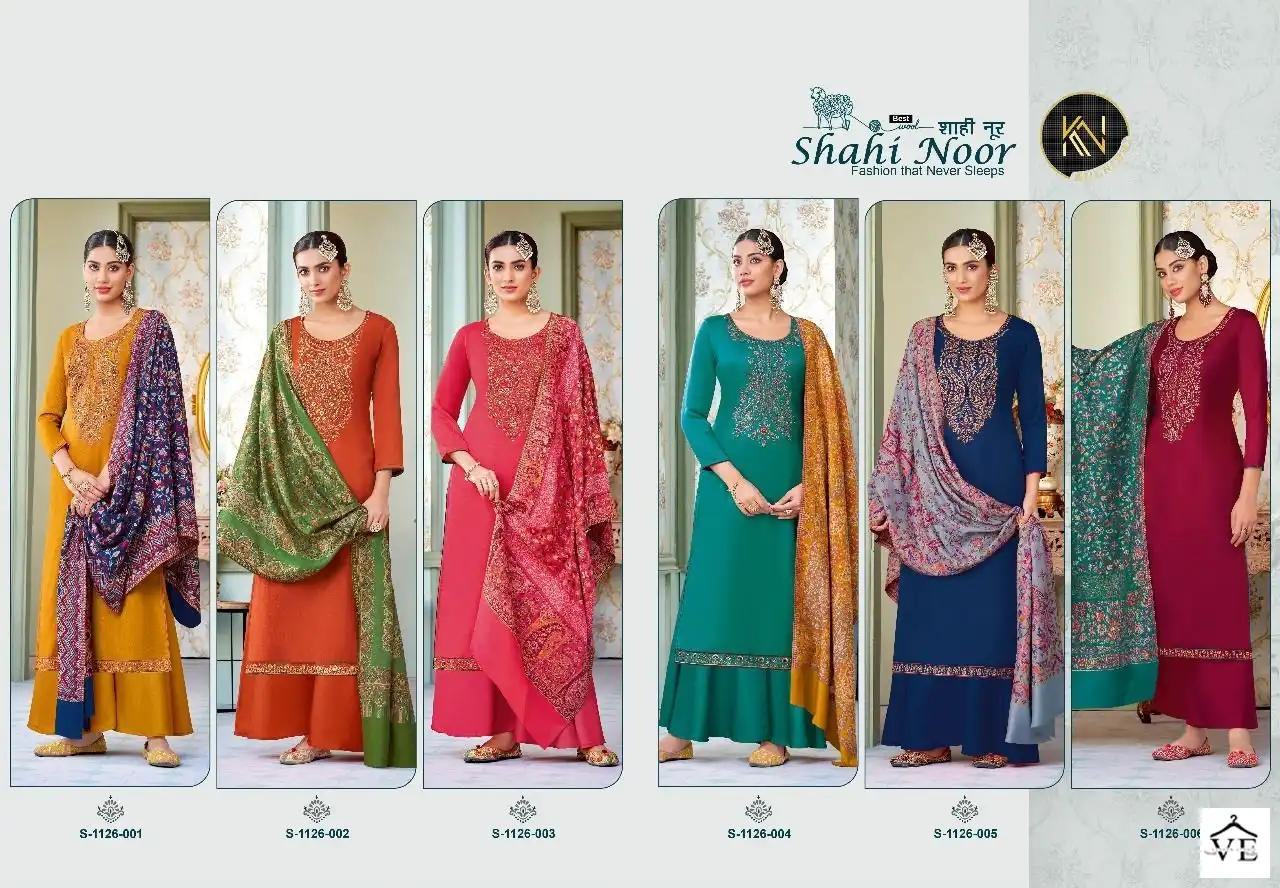 Alok Suits Kulnidhi Shahi Noor Pure Viscose Pashmina Wholesale Winter Wear Salwar Suit Catalog — Wholesale Salwar Suits, MPA wholesale from Surat — view 7