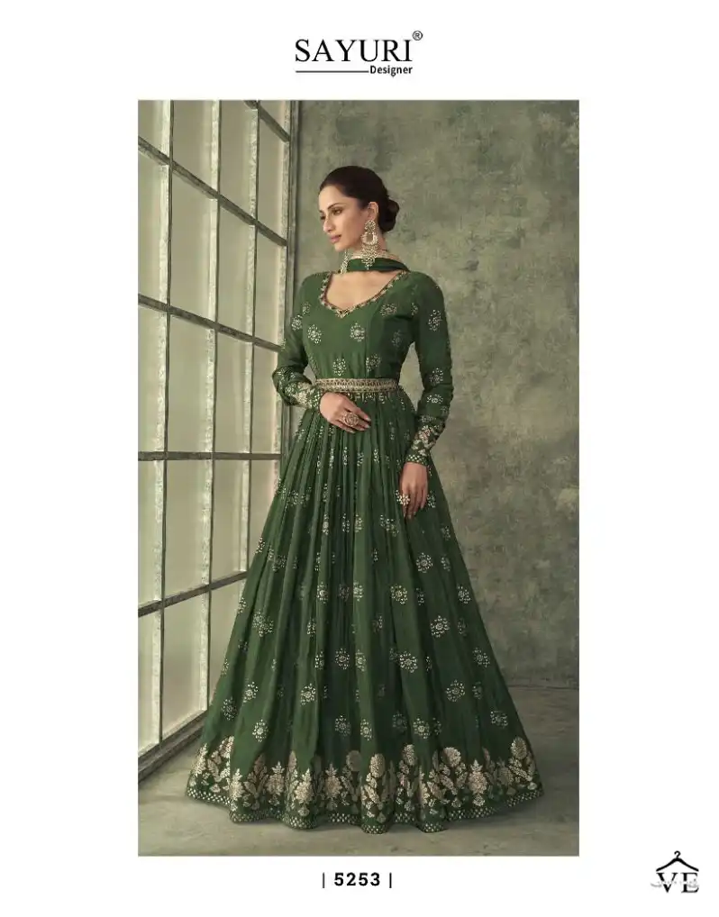Sayuri Shine Pure Viscose Silk Wholesale Designer Readymade Suit Catalog — Wholesale Salwar Suits, Sayuri Designer wholesale from Surat - Gallery Image 2