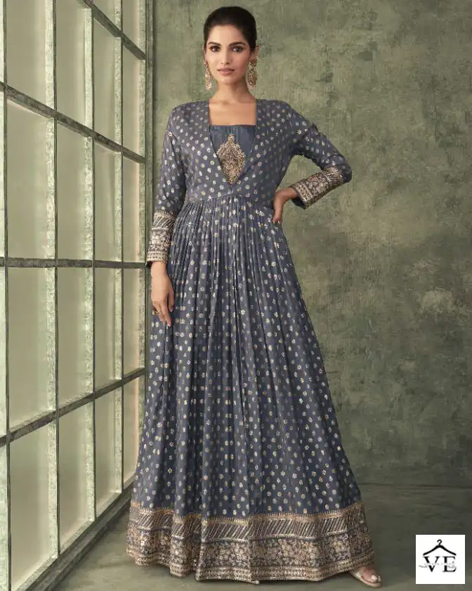 Sayuri Shine Pure Viscose Silk Wholesale Designer Readymade Suit Catalog — Wholesale Salwar Suits, Sayuri Designer wholesale from Surat — view 1