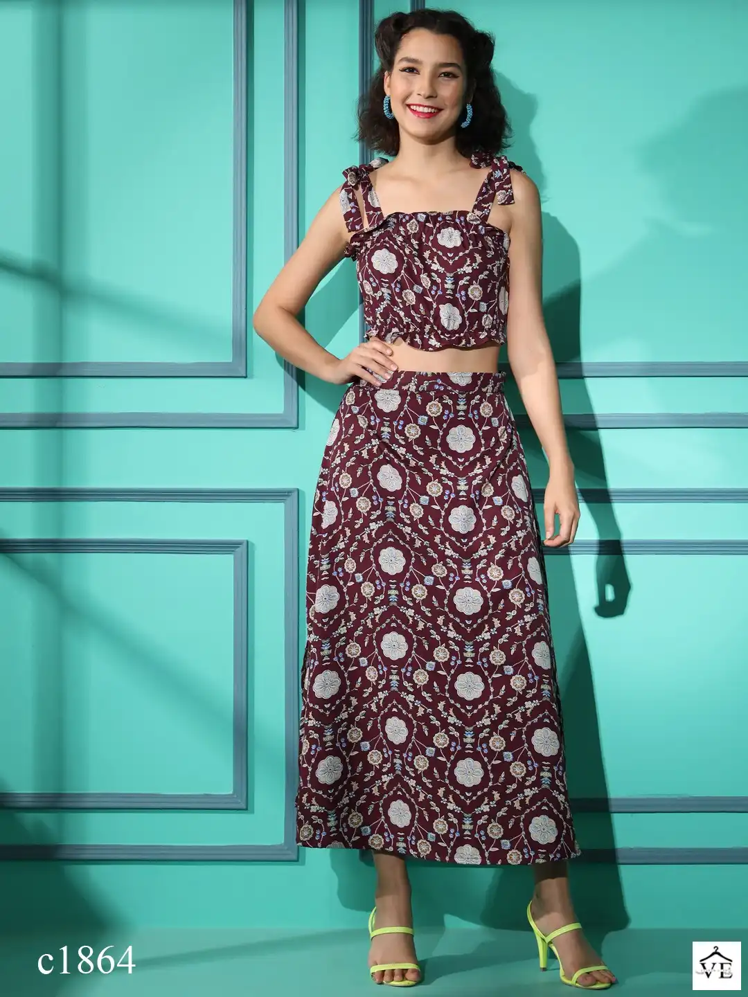 Mahotsav Shivani Vol 7 Crepe Wholesale Co-Ord Set Catalog — Wholesale Kurtis, MPA wholesale from Surat — view 6