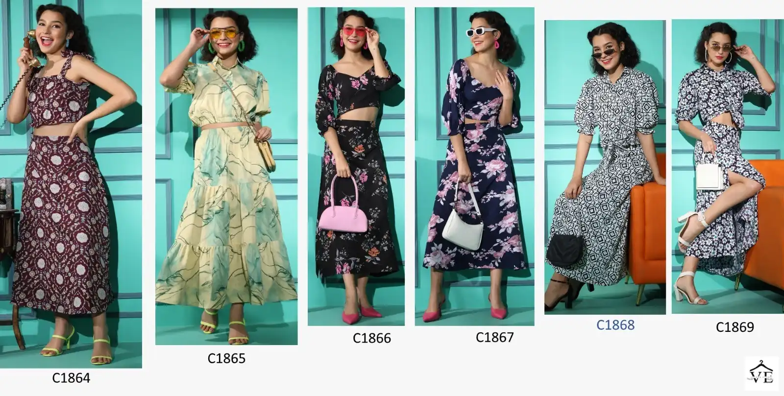Mahotsav Shivani Vol 7 Crepe Wholesale Co-Ord Set Catalog — Wholesale Kurtis, MPA wholesale from Surat — view 7