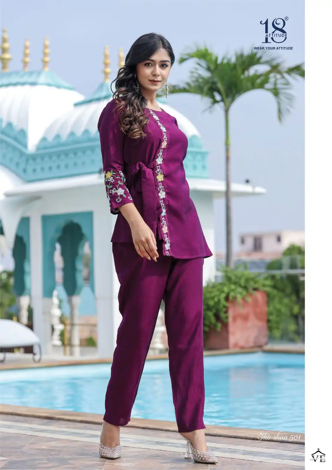 18 Attitude Sho-Shaa Vol 5 Premium Bsy Viscose Latex Wholesale Co-Ord Set Catalog — Wholesale Kurtis, MPA wholesale from Surat — view 2