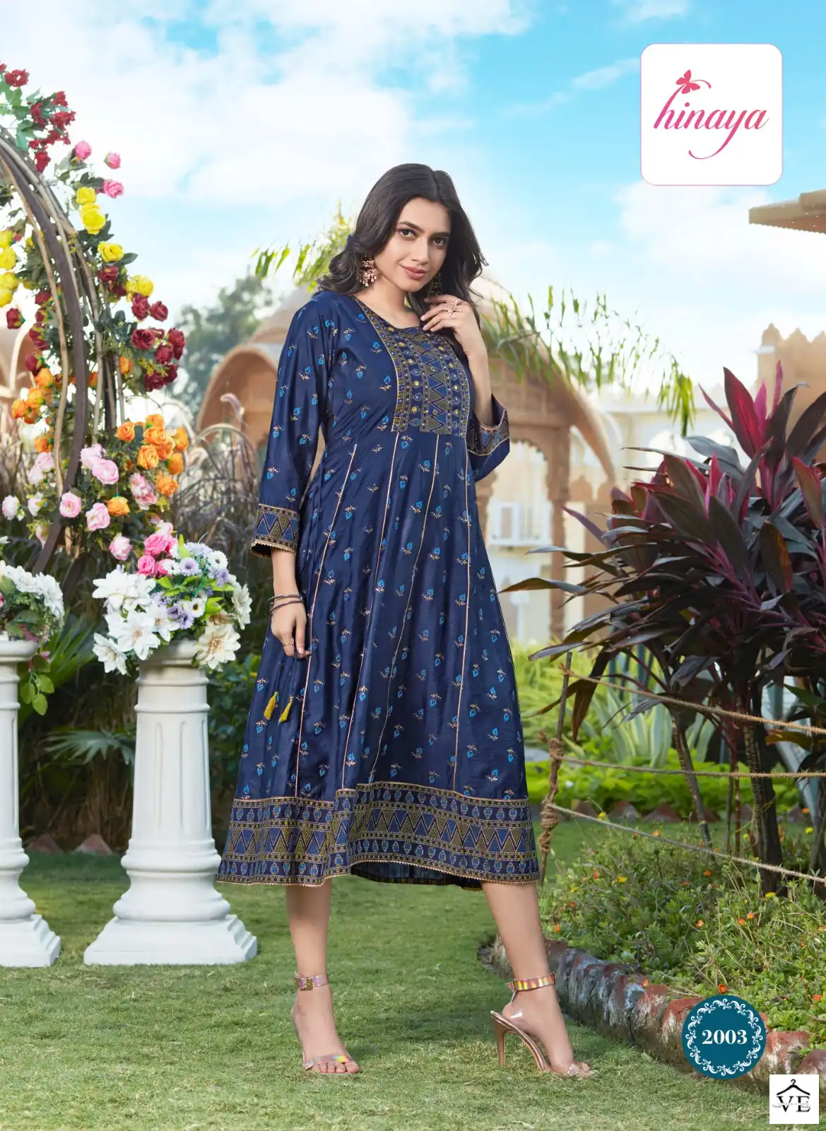 Hinaya Sia Vol-2 Silk Chanderi Wholesale Readymade Suits Catalog — Wholesale Kurtis, MPA wholesale from Surat - Gallery Image 5