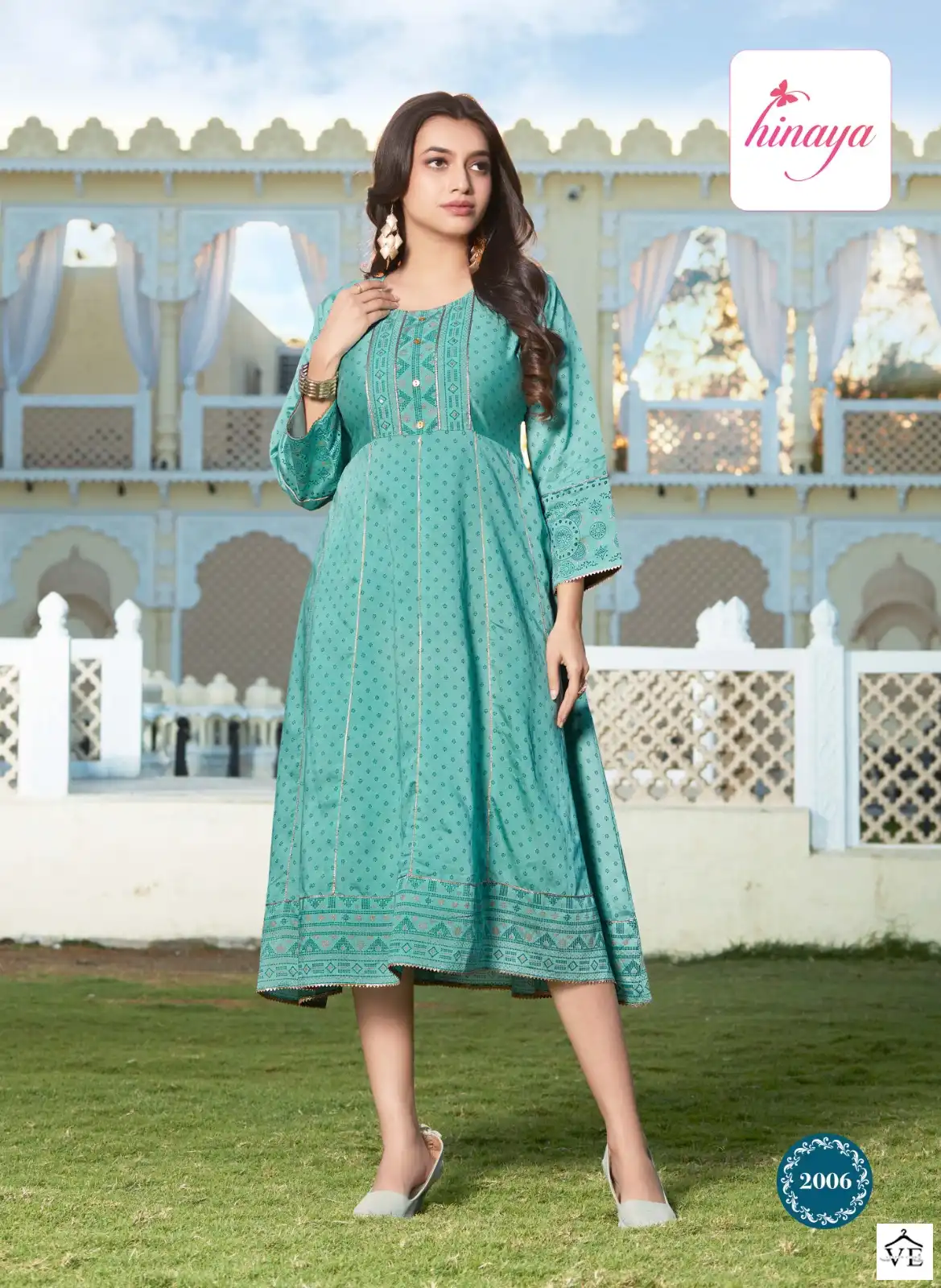 Hinaya Sia Vol-2 Silk Chanderi Wholesale Readymade Suits Catalog — Wholesale Kurtis, MPA wholesale from Surat - Gallery Image 2