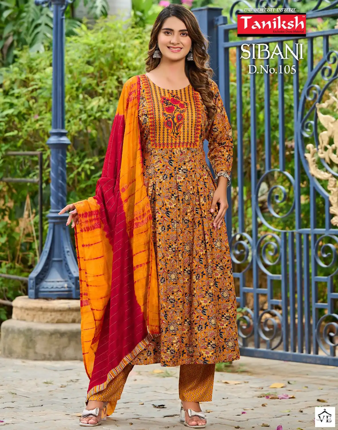 Taniksh Sibani Rayon Print Wholesale Readymade Salwar Suit Catalog — Wholesale Salwar Suits, MPA wholesale from Surat — view 1