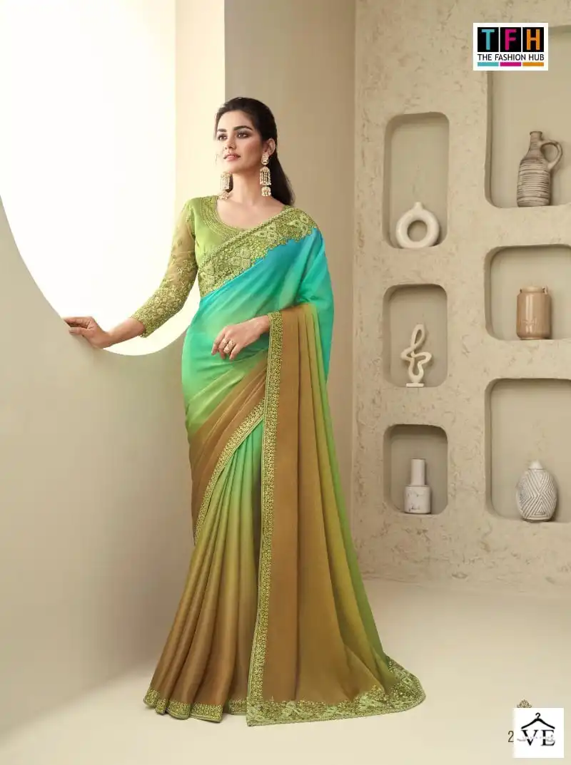 TFH Silver Screen Vol 18 Shimmer Silk Wholesale Designer Saree Catalog — Wholesale Sarees, MPA wholesale from Surat - Gallery Image 18