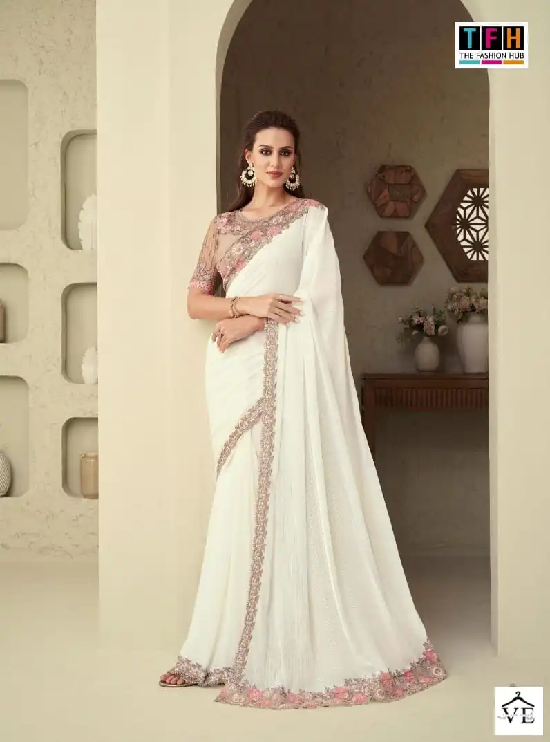 TFH Silver Screen Vol 18 Shimmer Silk Wholesale Designer Saree Catalog — Wholesale Sarees, MPA wholesale from Surat - Gallery Image 3