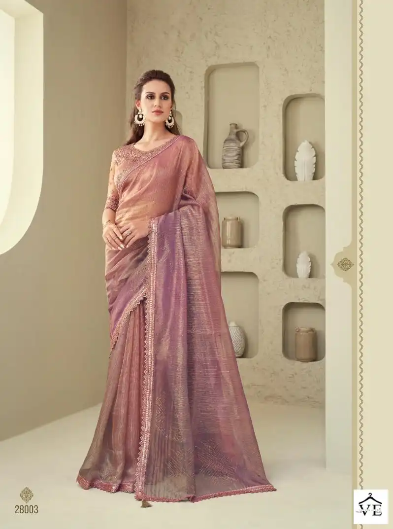 TFH Silver Screen Vol 18 Shimmer Silk Wholesale Designer Saree Catalog — Wholesale Sarees, MPA wholesale from Surat - Gallery Image 10
