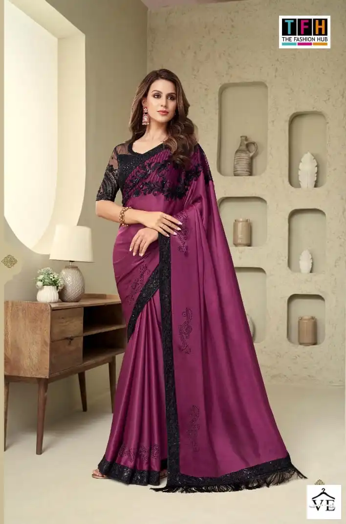 TFH Silver Screen Vol 18 Shimmer Silk Wholesale Designer Saree Catalog — Wholesale Sarees, MPA wholesale from Surat - Gallery Image 11