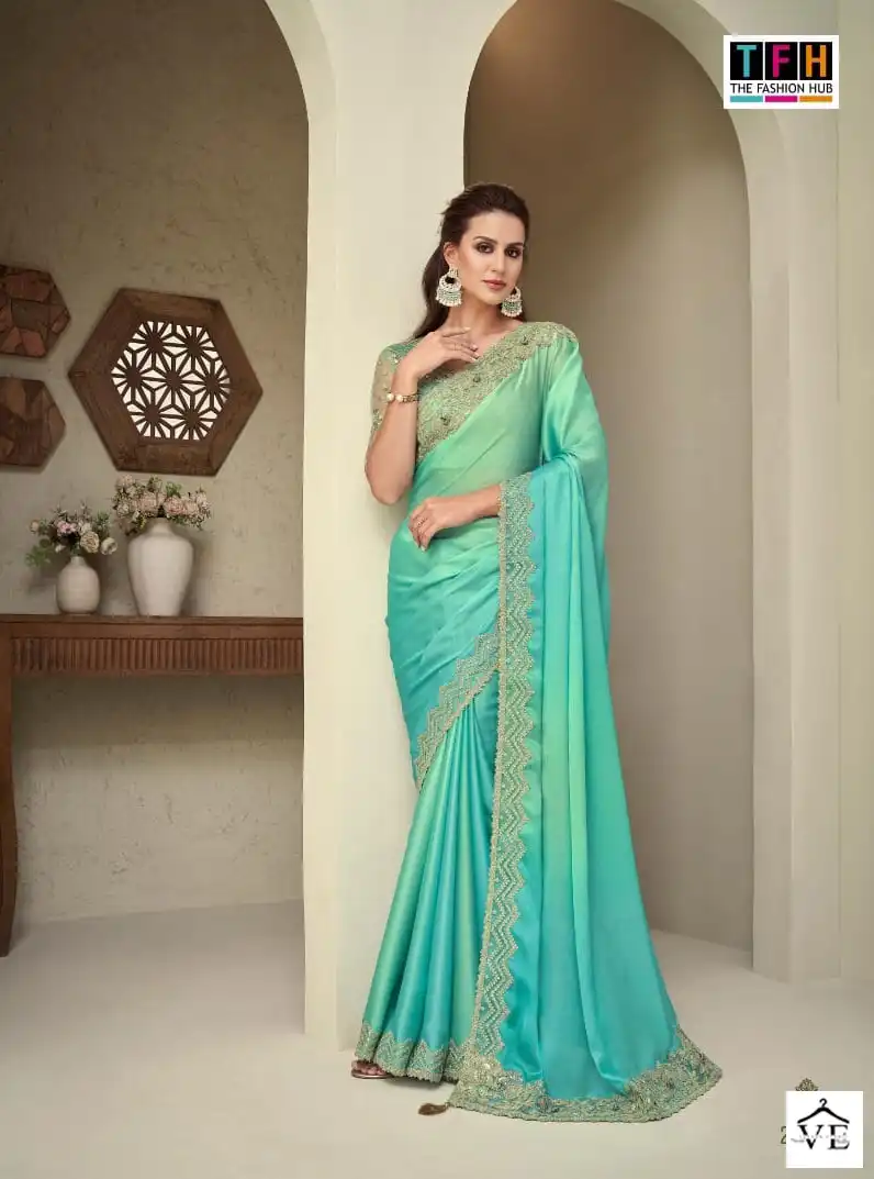 TFH Silver Screen Vol 18 Shimmer Silk Wholesale Designer Saree Catalog — Wholesale Sarees, MPA wholesale from Surat - Gallery Image 13