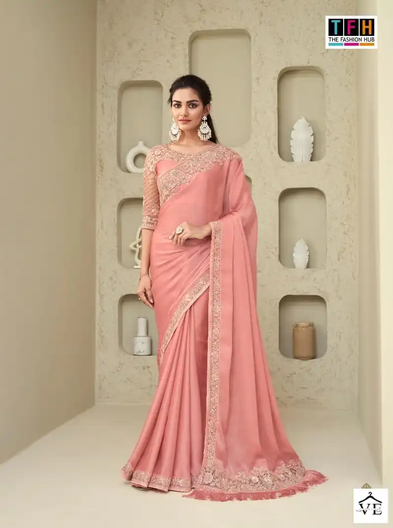 TFH Silver Screen Vol 18 Shimmer Silk Wholesale Designer Saree Catalog — Wholesale Sarees, MPA wholesale from Surat - Gallery Image 14