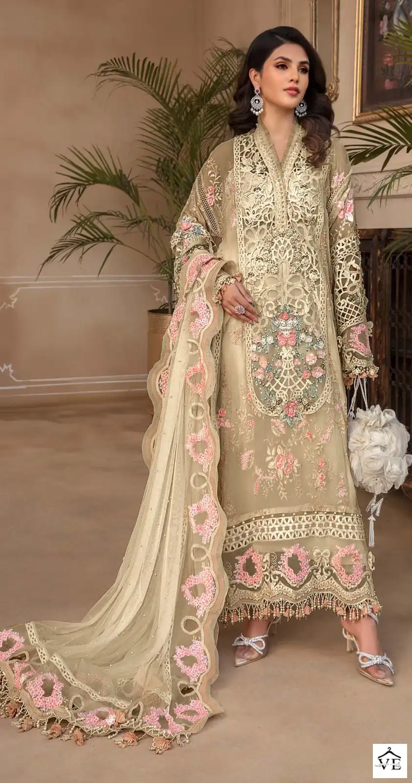 Simra D No 23 Faux Georgette Wholesale Pakistani Suit Catalog — Wholesale Salwar Suits, MPA wholesale from Surat - Gallery Image 2