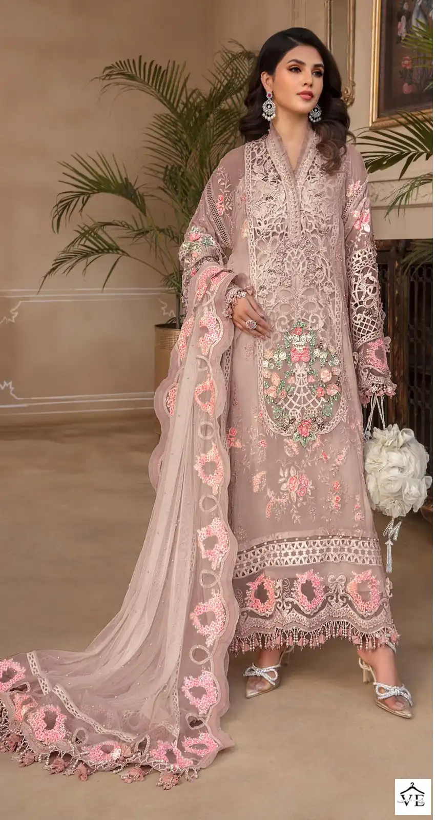 Simra D No 23 Faux Georgette Wholesale Pakistani Suit Catalog — Wholesale Salwar Suits, MPA wholesale from Surat - Gallery Image 4