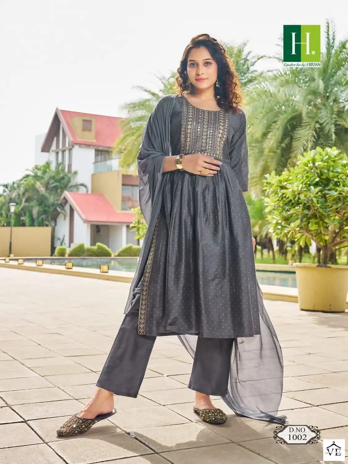 Hirwa Sindoor Long Slub Silk Wholesale Readymade Salwar Suit Catalog — Wholesale Salwar Suits, MPA wholesale from Surat - Gallery Image 6