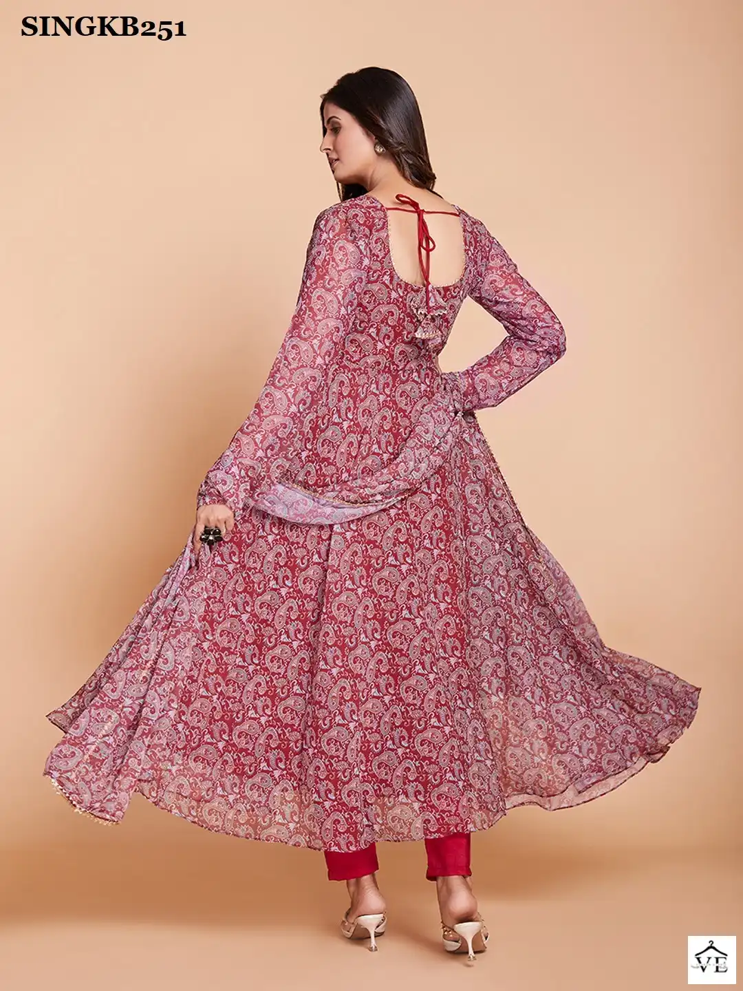 Arya Designs Singkb251 Faux Georgette Wholesale Readymade Salwar Suit Catalog — Wholesale Salwar Suits, MPA wholesale from Surat - Gallery Image 3
