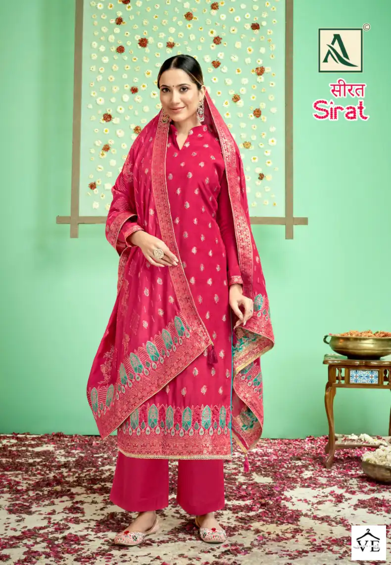 Alok Suits Sirat Edition Vol 2 Pure Viscose Jacquard Wholesale Salwar Suit Catalog — Wholesale Salwar Suits, MPA wholesale from Surat - Gallery Image 5