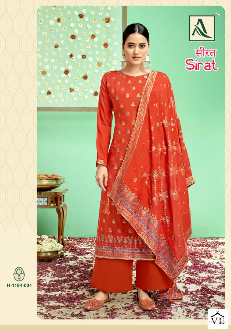 Alok Suits Sirat Edition Vol 2 Pure Viscose Jacquard Wholesale Salwar Suit Catalog — Wholesale Salwar Suits, MPA wholesale from Surat - Gallery Image 6
