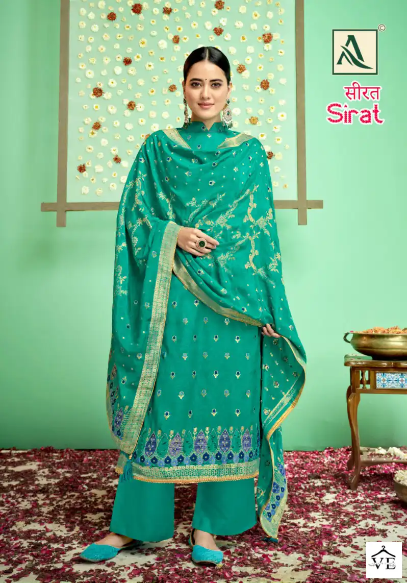 Alok Suits Sirat Edition Vol 2 Pure Viscose Jacquard Wholesale Salwar Suit Catalog — Wholesale Salwar Suits, MPA wholesale from Surat - Gallery Image 2