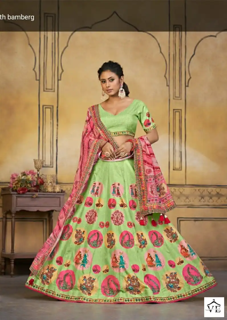 Sheesha Vol 1 Viscose Silk Wholesale Lehenga Catalog — Wholesale Lehenga, MPA wholesale from Surat — view 5