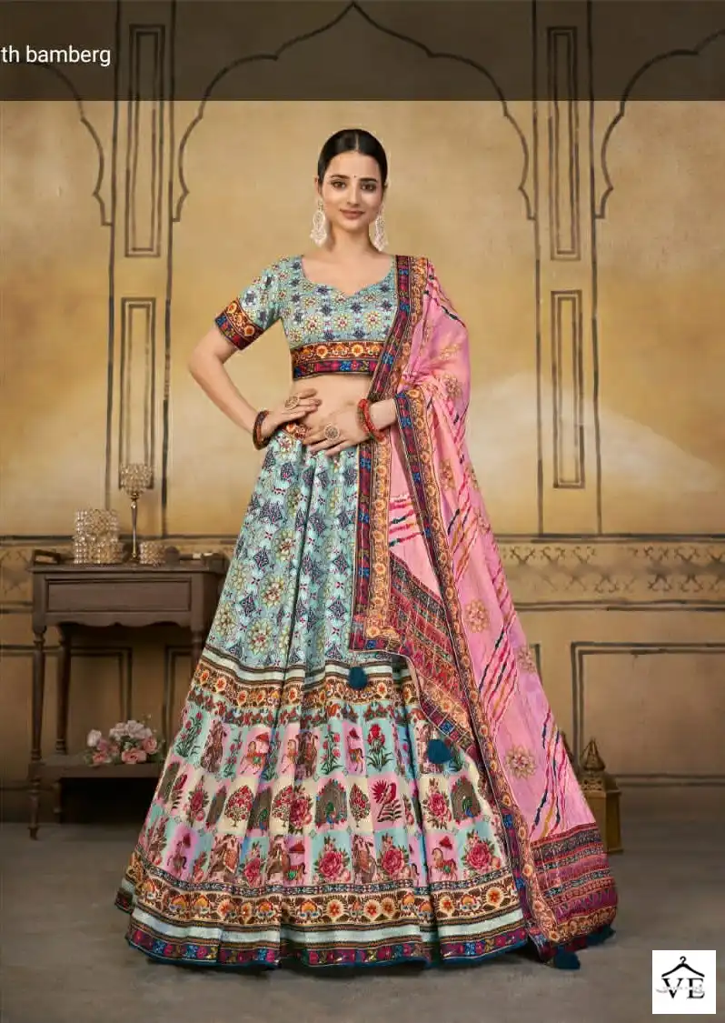 Sheesha Vol 1 Viscose Silk Wholesale Lehenga Catalog — Wholesale Lehenga, MPA wholesale from Surat — view 7
