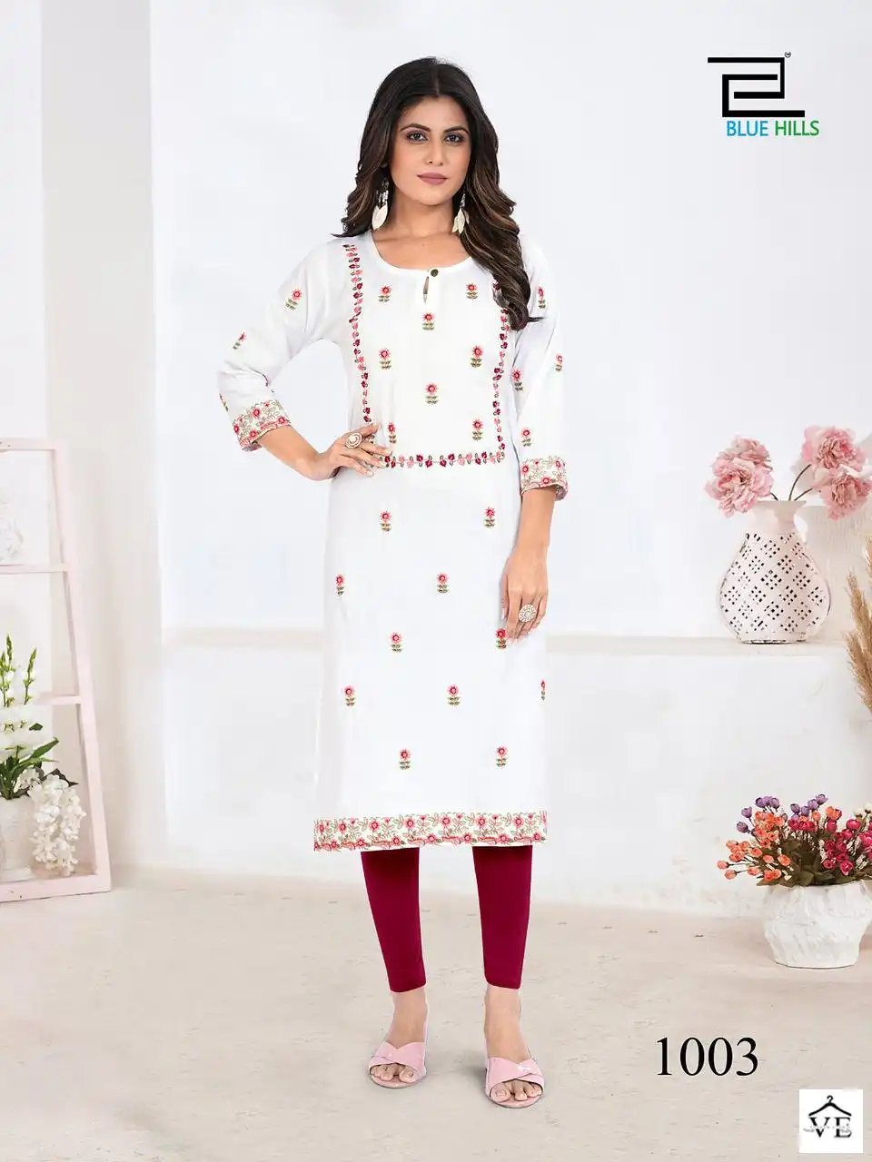 Blue Hills Sita Raman Rayon 14 Kg Wholesale Kurtis Catalog — Wholesale Kurtis, MPA wholesale from Surat - Gallery Image 4