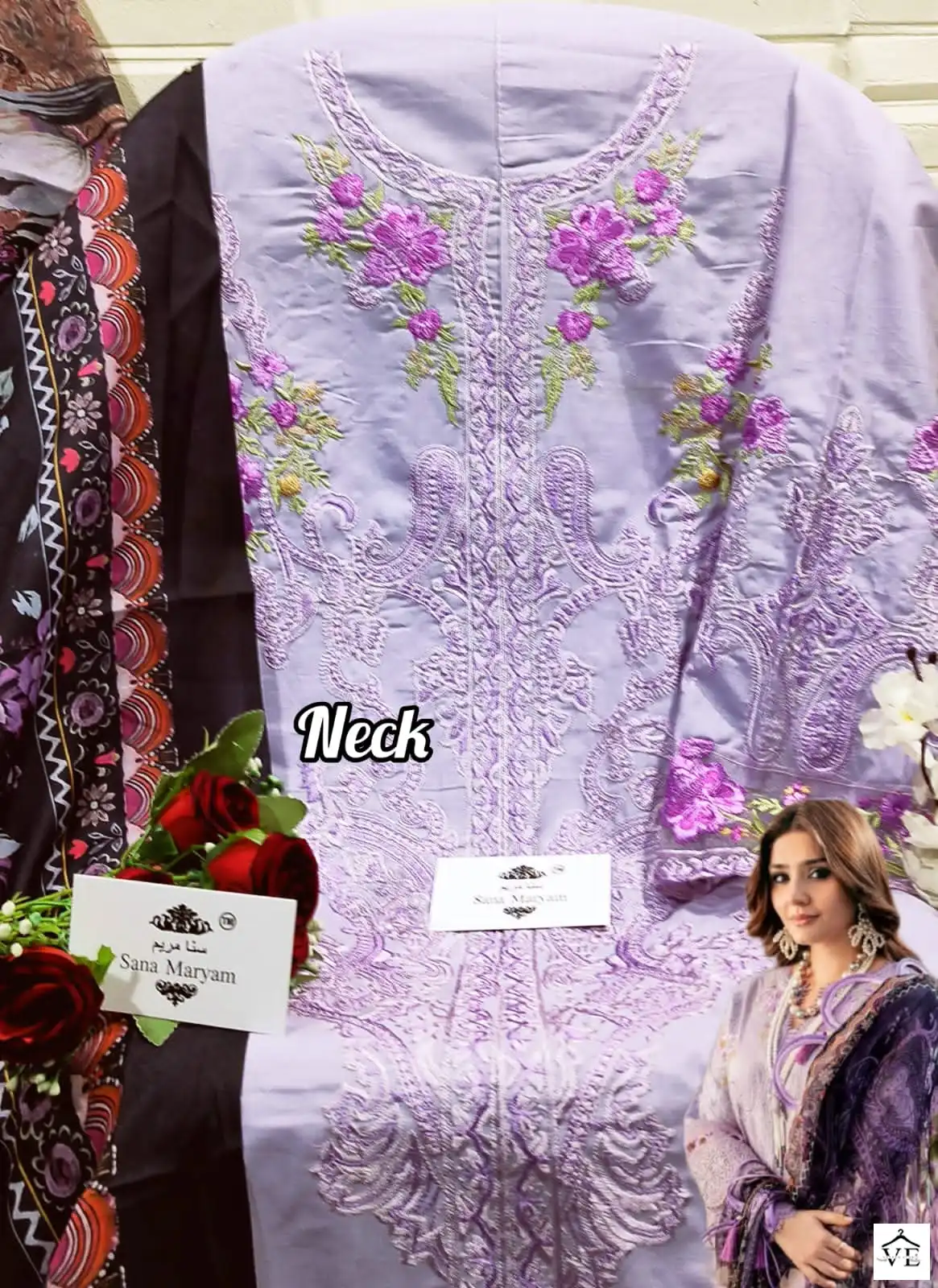 Sana Maryam SM-159 Cotton Wholesale Pakistani Suit — Wholesale Salwar Suits, MPA wholesale from Surat - Gallery Image 3