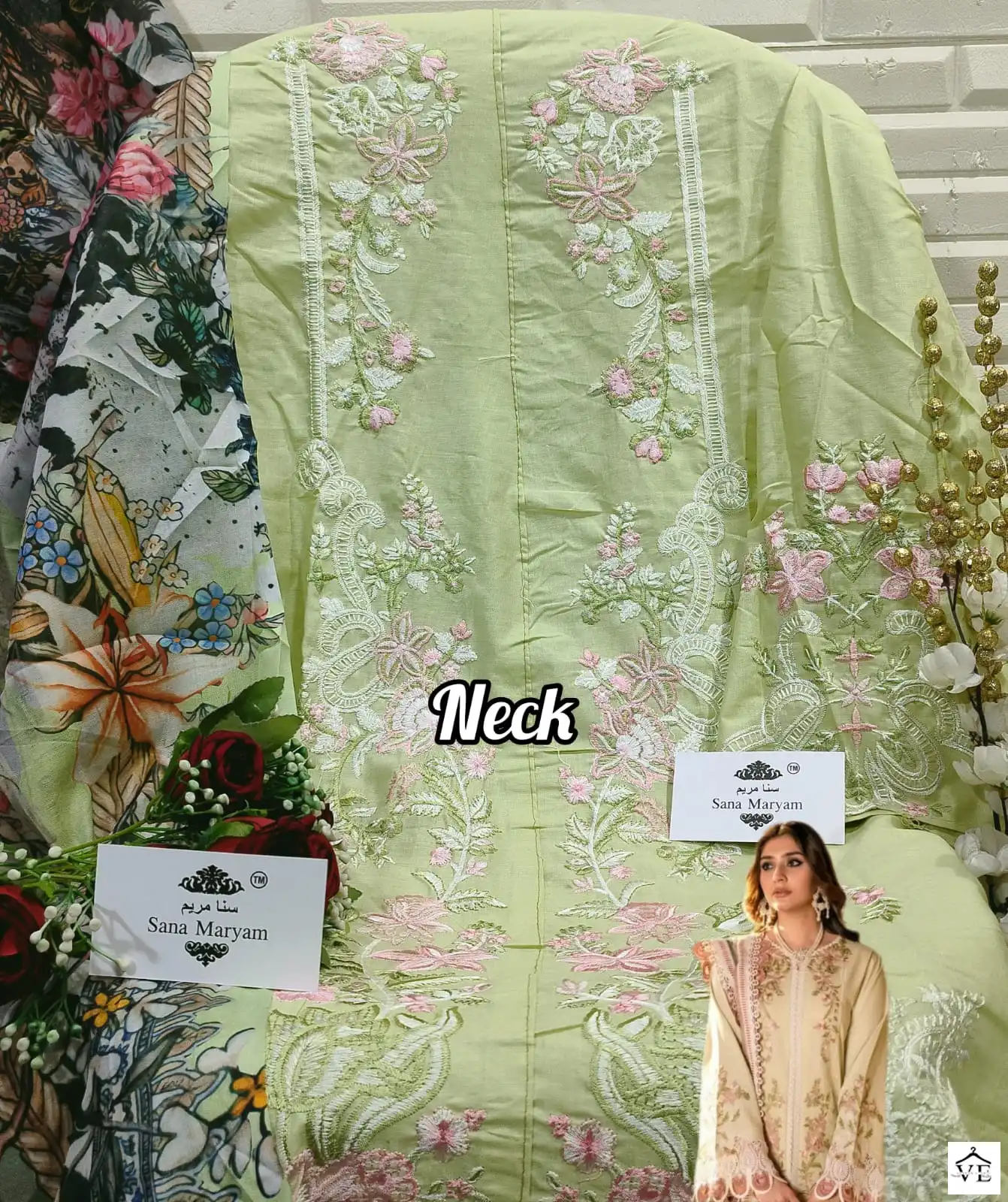 Sana Maryam SM-160 Cotton Wholesale Pakistani Suit — Wholesale Salwar Suits, MPA wholesale from Surat - Gallery Image 3