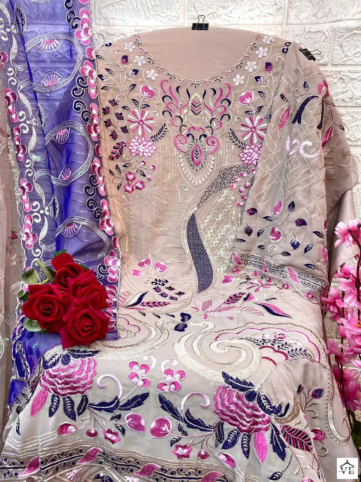 Sobia Nazir Sn 1019 Faux Georgette Wholesale Pakistani Salwar Suit Catalog — Wholesale Salwar Suits, MPA wholesale from Surat - Gallery Image 2