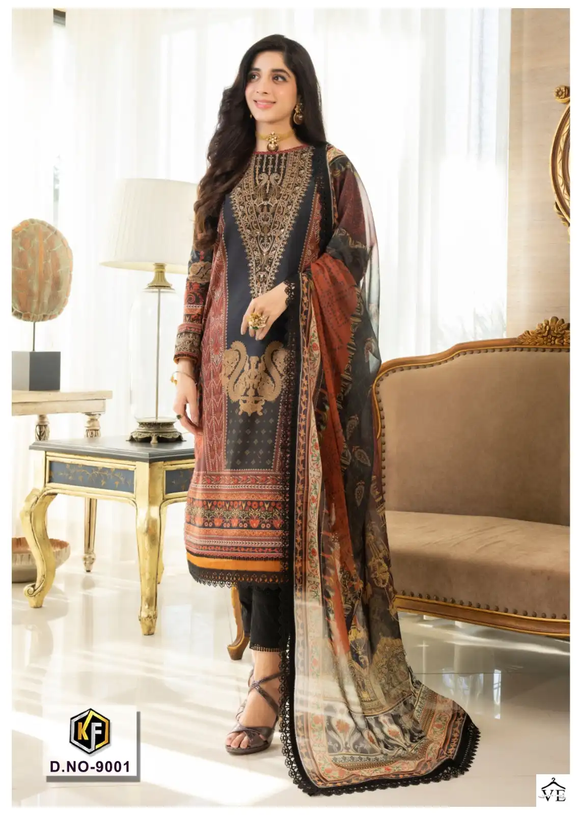 Keval Fab Sobia Nazir Vol 9 Heavy Cotton Wholesale Pakistani Suit Catalog — Wholesale Salwar Suits, Keval Fab wholesale from Surat - Gallery Image 2