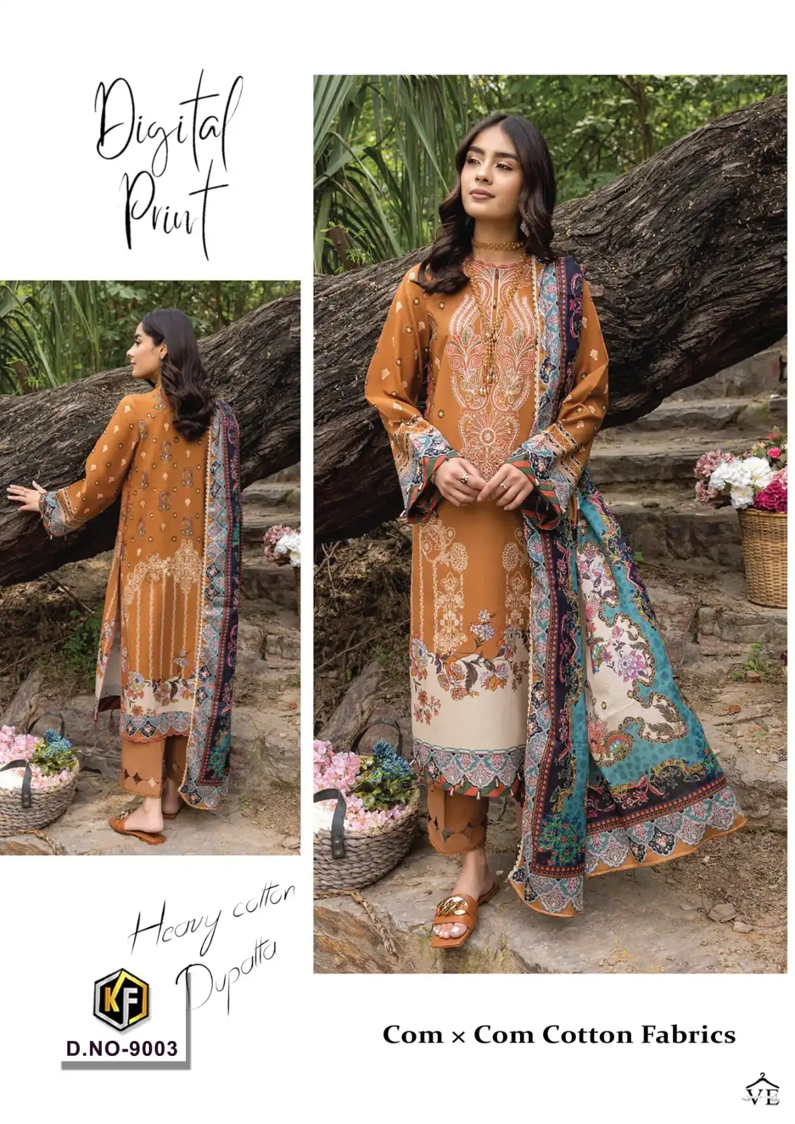 Keval Fab Sobia Nazir Vol 9 Heavy Cotton Wholesale Pakistani Suit Catalog — Wholesale Salwar Suits, Keval Fab wholesale from Surat - Gallery Image 5