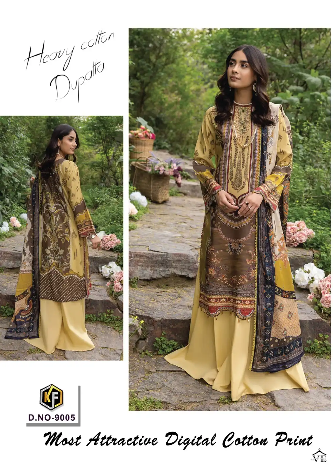 Keval Fab Sobia Nazir Vol 9 Heavy Cotton Wholesale Pakistani Suit Catalog — Wholesale Salwar Suits, Keval Fab wholesale from Surat - Gallery Image 6