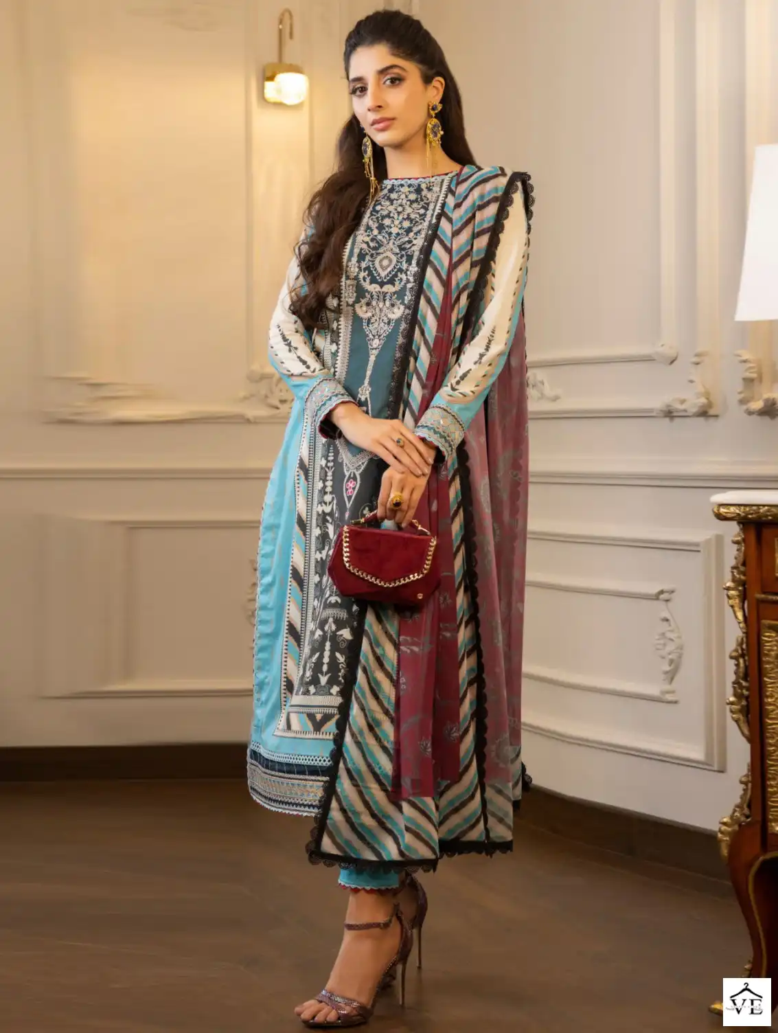 Keval Fab Sobia Nazir Vol 9 Heavy Cotton Wholesale Pakistani Suit Catalog — Wholesale Salwar Suits, Keval Fab wholesale from Surat — view 1