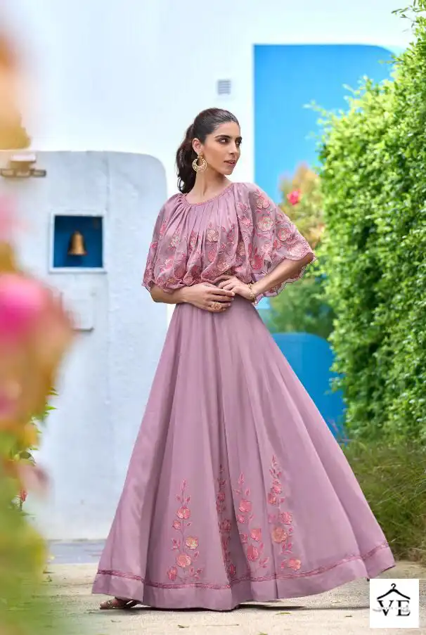 Vamika Sofiyan Heavy Georgette Wholesale Gown Catalog — Wholesale Kurtis, MPA wholesale from Surat — view 7