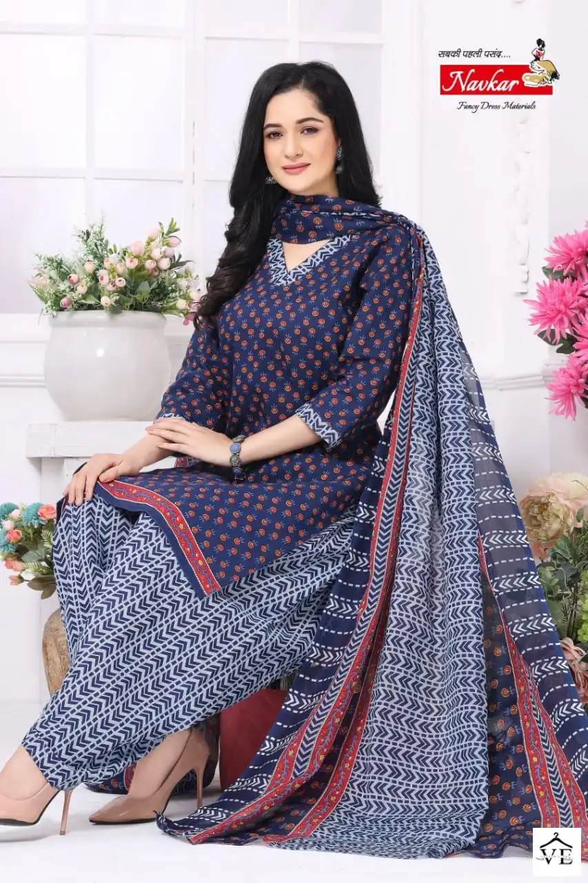 Navkar Sonika Cotton Wholesale Readymade Suit Catalog — Wholesale Salwar Suits, MPA wholesale from Surat - Gallery Image 3