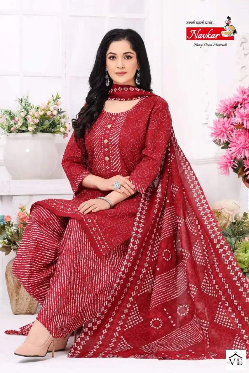 Navkar Sonika Cotton Wholesale Readymade Suit Catalog — Wholesale Salwar Suits, MPA wholesale from Surat - Gallery Image 4