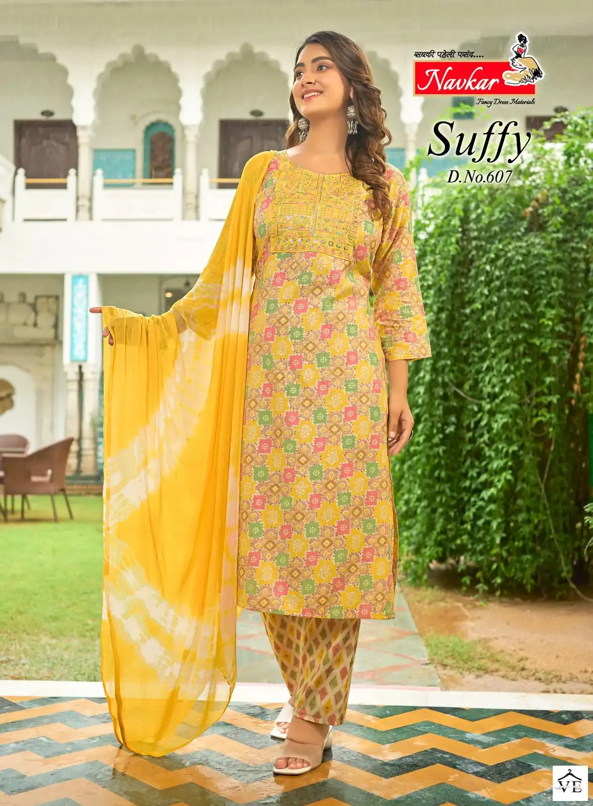 Suffy Suffy Vol 6 Rayon Foil Print Wholesale Readymade Salwar Suit Catalog — Wholesale Salwar Suits, MPA wholesale from Surat — view 7