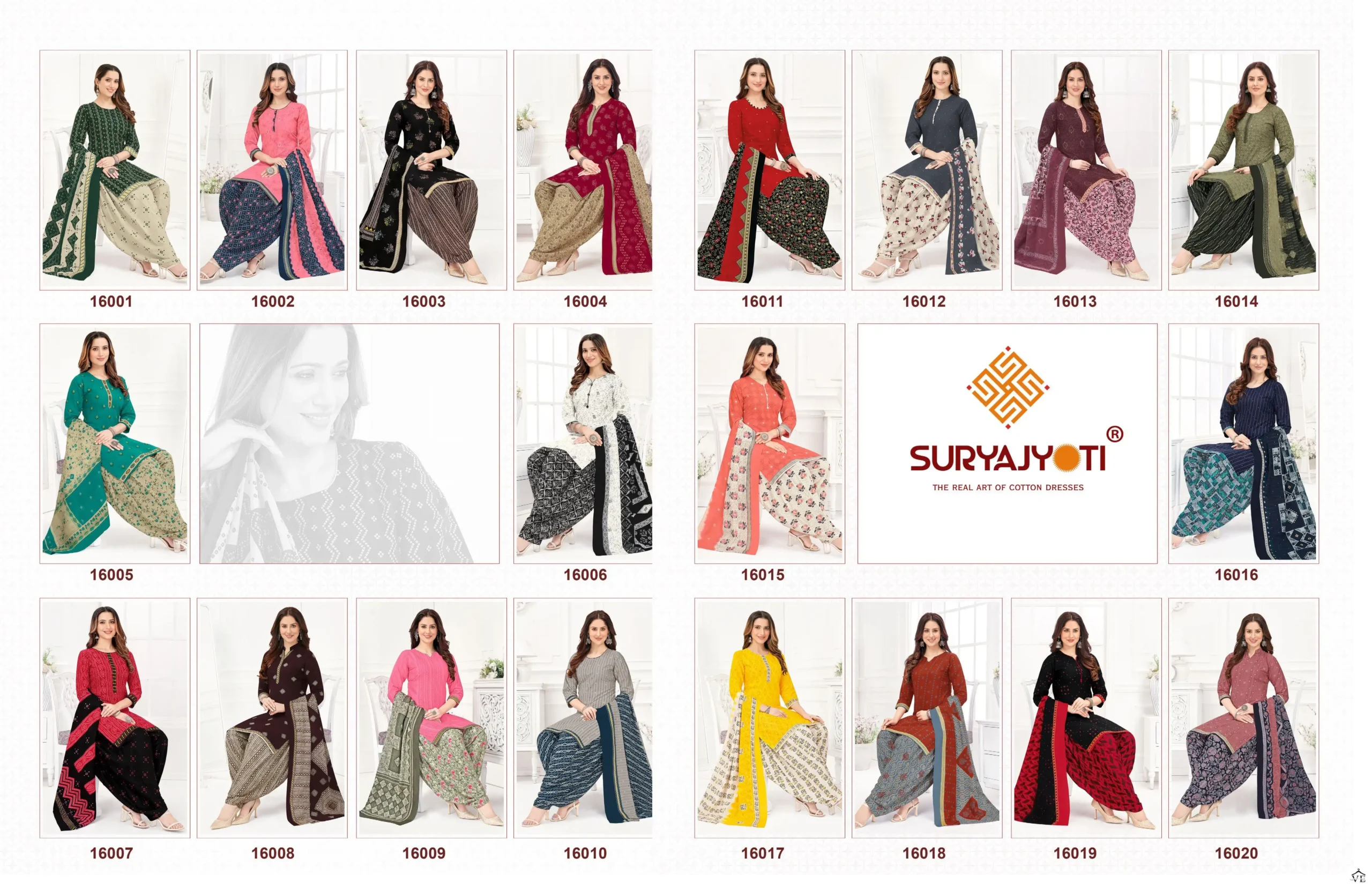 Suryajyoti Sui Dhaga Vol 16 Cotton Wholesale Readymade Salwar Suit Catalog — Wholesale Salwar Suits, MPA wholesale from Surat — view 21