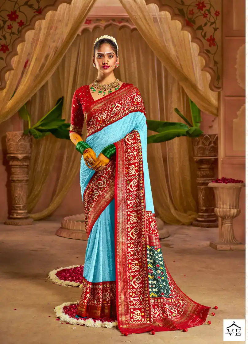 Shubh Shree Sukanya Velvet Tussar Silk Wholesale Saree Catalog — Wholesale Sarees, MPA wholesale from Surat — view 3