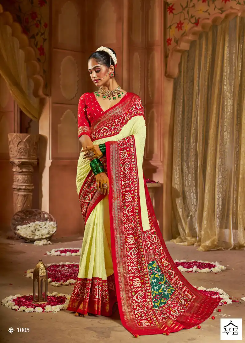 Shubh Shree Sukanya Velvet Tussar Silk Wholesale Saree Catalog — Wholesale Sarees, MPA wholesale from Surat — view 4