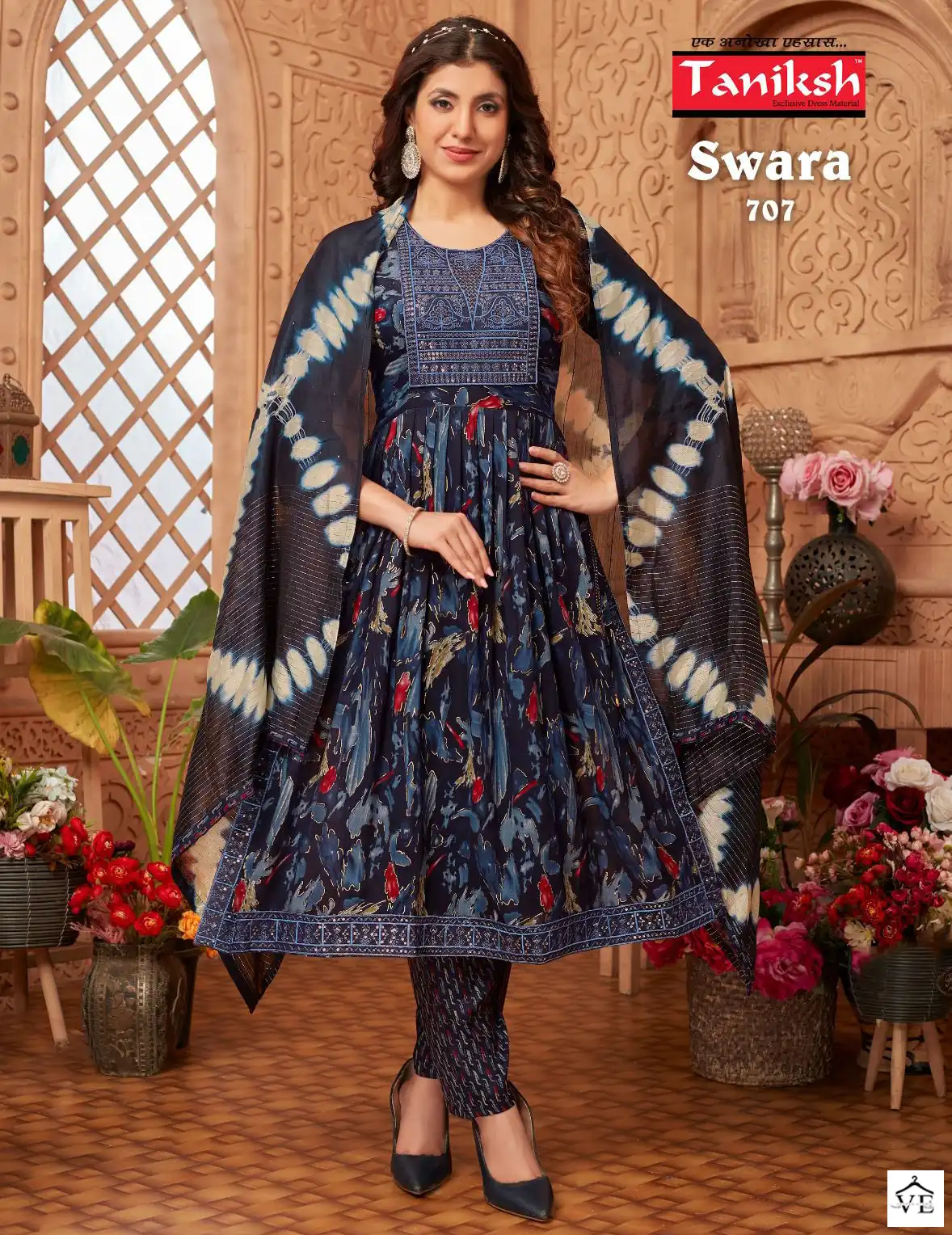 Taniksh Swara Vol 7 Rayon Print Wholesale Readymade Salwar Suit Catalog — Wholesale Salwar Suits, MPA wholesale from Surat — view 1
