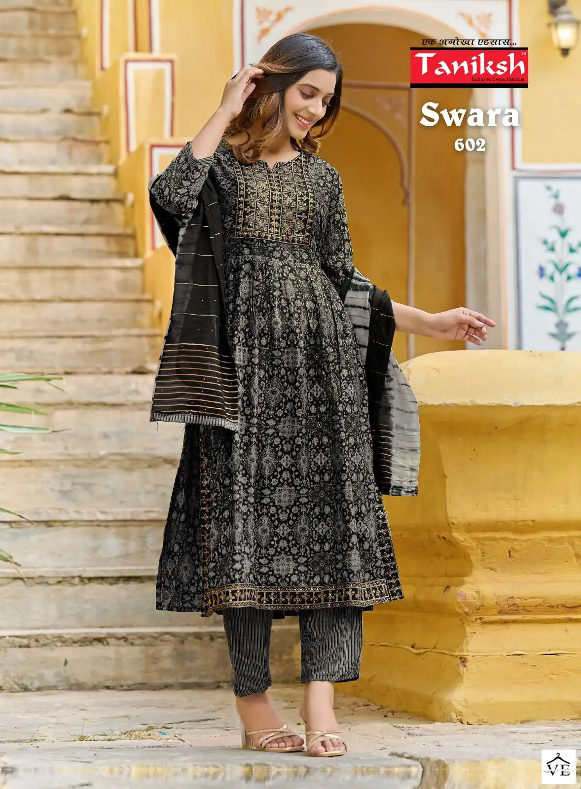 Taniksh Swara Vol 6 Rayon Wholesale Readymade Suits Catalog — Wholesale Salwar Suits, MPA wholesale from Surat - Gallery Image 4