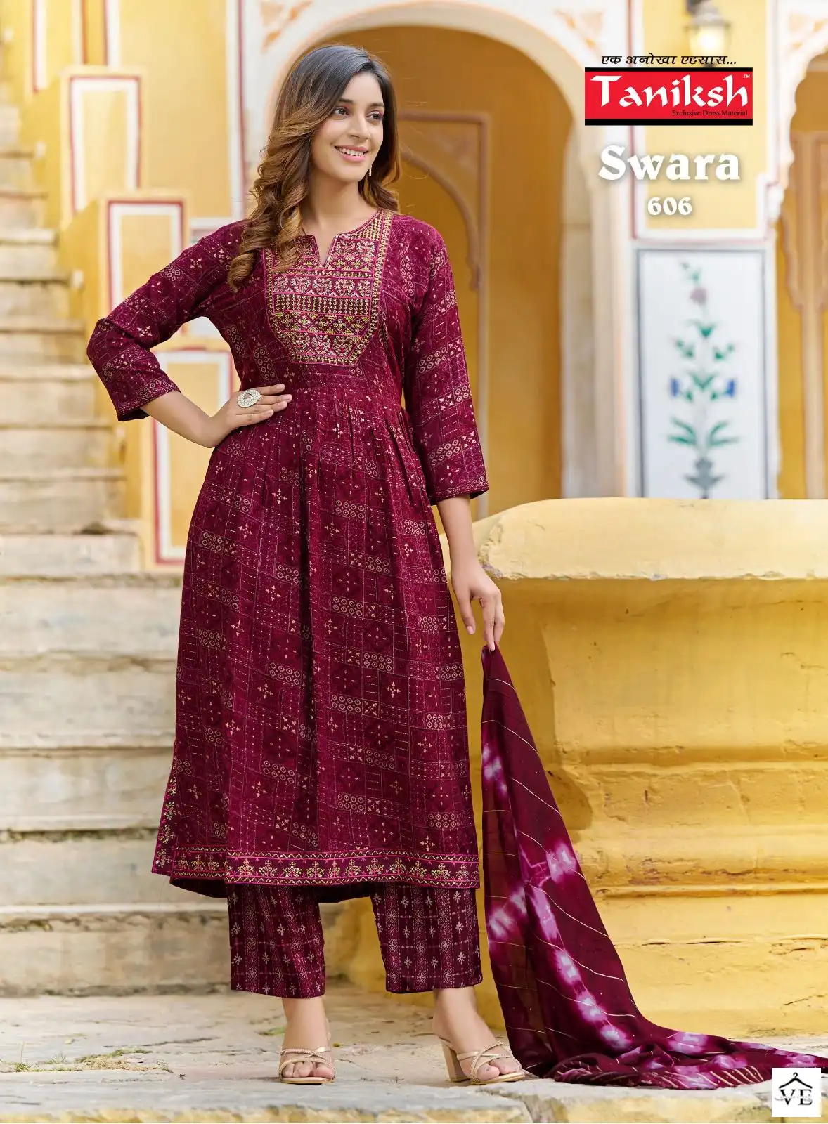 Taniksh Swara Vol 6 Rayon Wholesale Readymade Suits Catalog — Wholesale Salwar Suits, MPA wholesale from Surat - Gallery Image 5