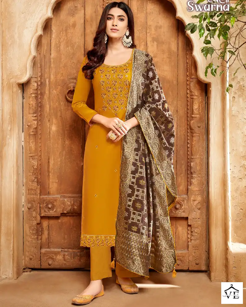 Alok Suits Swarna Vol 2 Jam Cotton Wholesale Designer Salwar Suit Catalog — Wholesale Salwar Suits, MPA wholesale from Surat — view 1