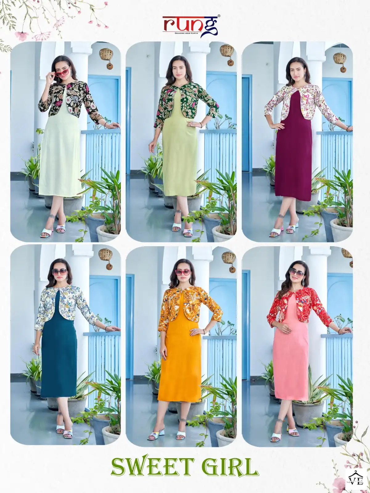 Rung Sweet Girl Heavy Rayon Wholesale Fancy Kurtis Catalog — Wholesale Kurtis, MPA wholesale from Surat — view 8