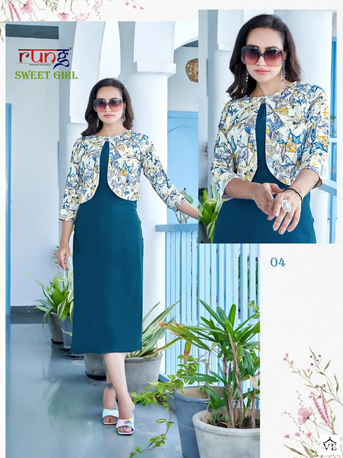 Rung Sweet Girl Heavy Rayon Wholesale Fancy Kurtis Catalog — Wholesale Kurtis, MPA wholesale from Surat - Gallery Image 2