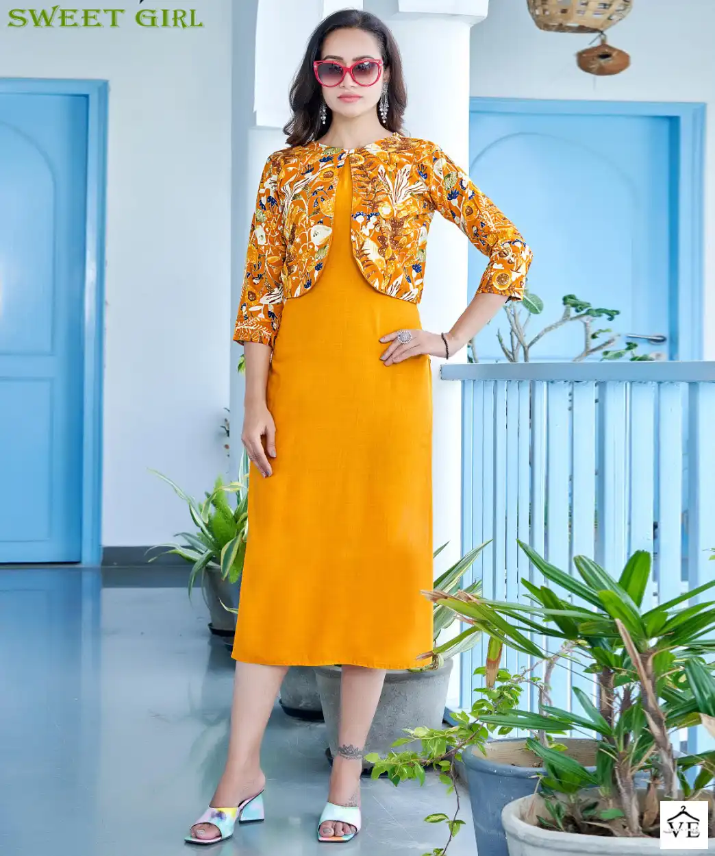 Rung Sweet Girl Heavy Rayon Wholesale Fancy Kurtis Catalog — Wholesale Kurtis, MPA wholesale from Surat — view 1