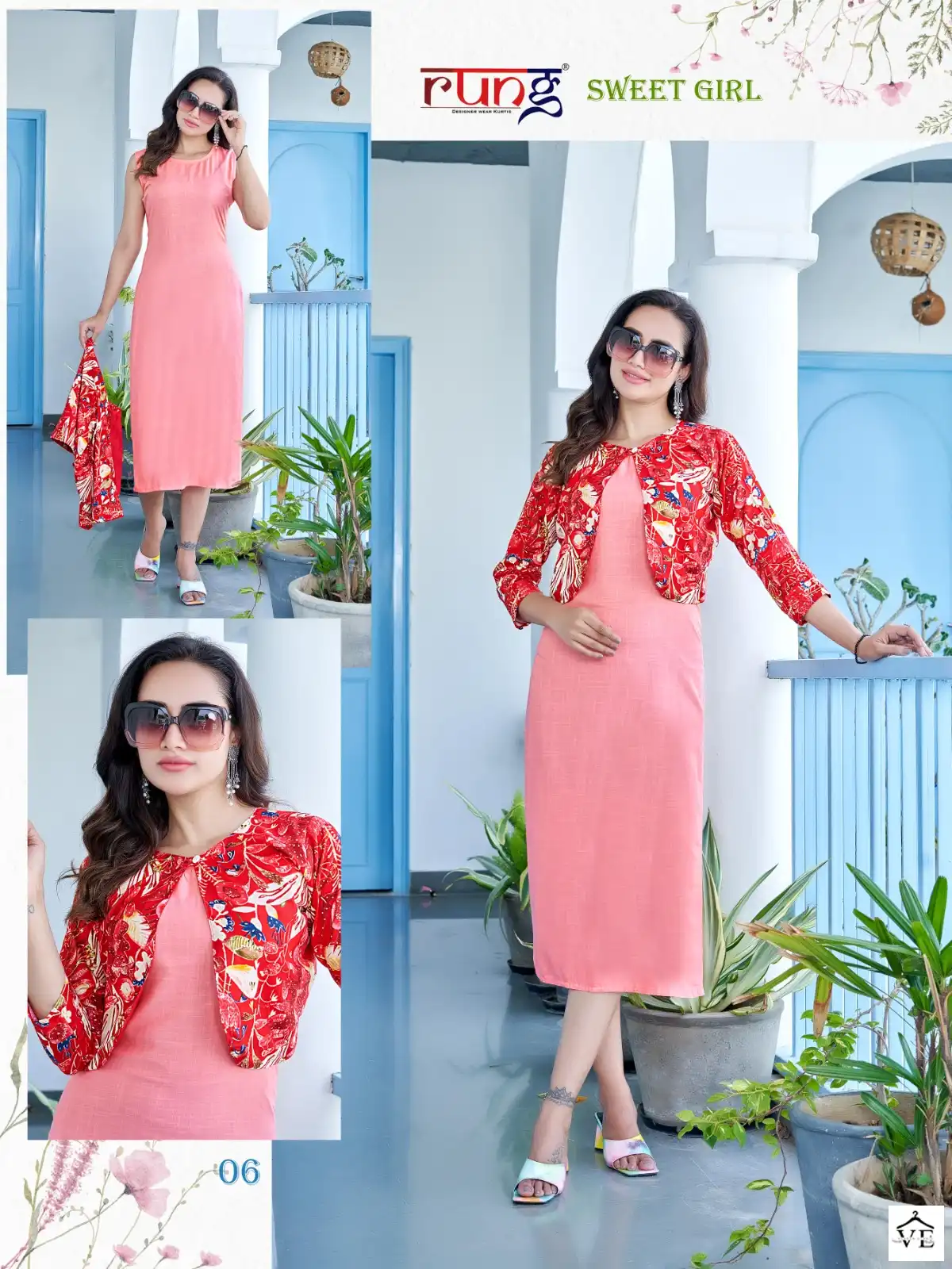 Rung Sweet Girl Heavy Rayon Wholesale Fancy Kurtis Catalog — Wholesale Kurtis, MPA wholesale from Surat - Gallery Image 6