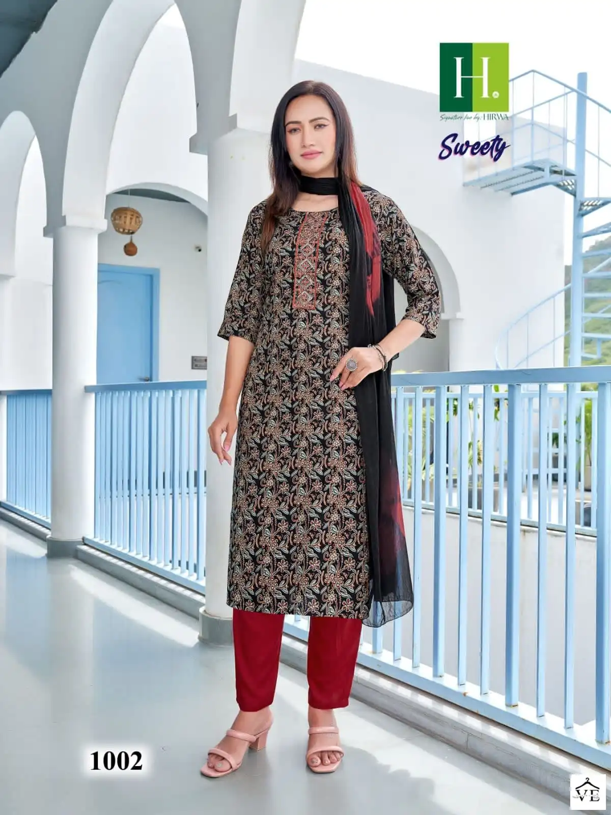 Hirwa Sweety Heavy Rayon Wholesale Readymade Salwar Suit Catalog — Wholesale Salwar Suits, MPA wholesale from Surat - Gallery Image 3